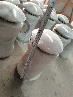 Bianco Carrara Marble  Monumental Candle