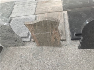 Colombo Juparana Granite Single Tombstone