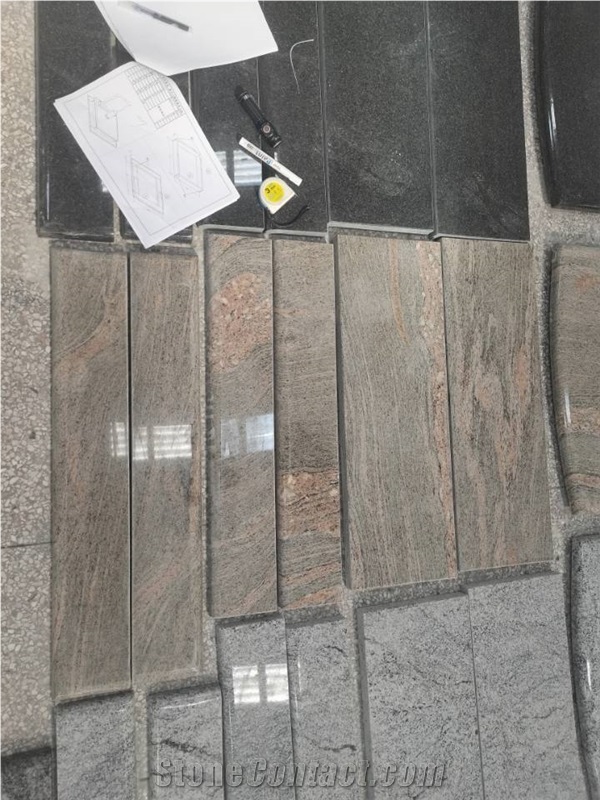 Colombo Juparana Granite Single Tombstone