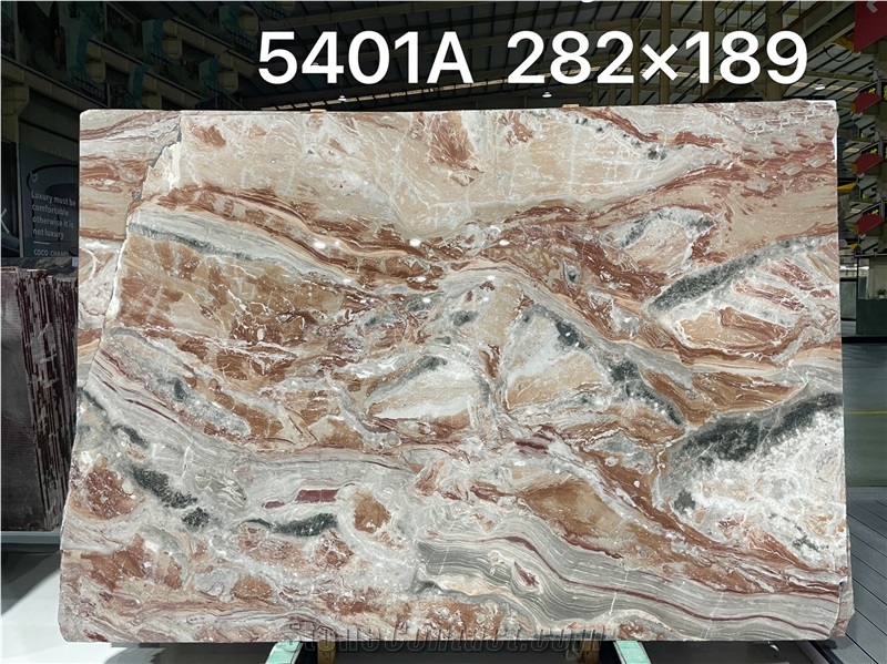 Polished Italy Monica Red Marble Slabs