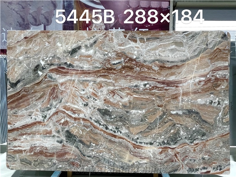 Polished Italy Monica Red Marble Slabs