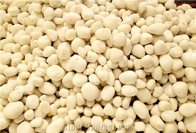 White Marble Polished Pebbles
