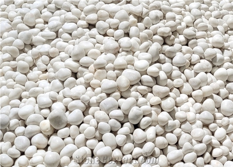 White Marble Polished Pebbles