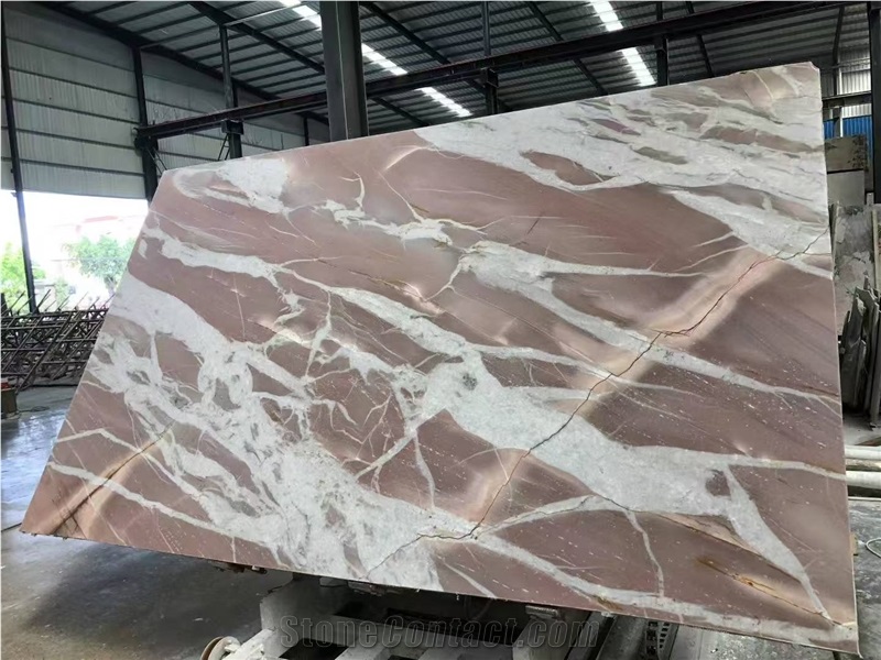 Brazil Rosa Bahia Marble Slabs For Floors Honed Or Polished