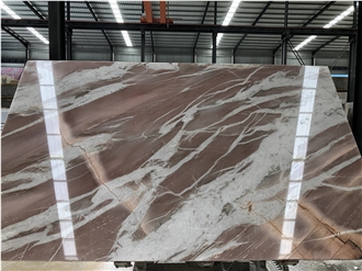 Brazil Rosa Bahia Marble Slabs For Floors Honed Or Polished