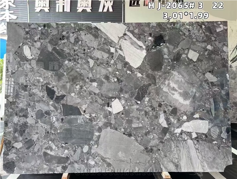 China Ceppo Bianco Marble Slabs For Home Decor