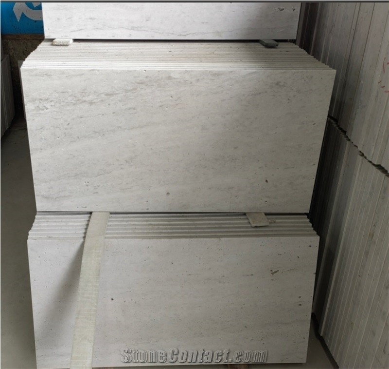 Ivory White Travertine Slabs For Decoration