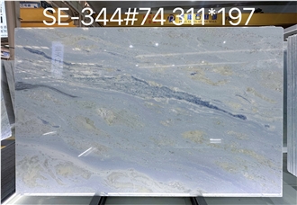 Elegant Fantasy Ocean Blue Marble Slabs