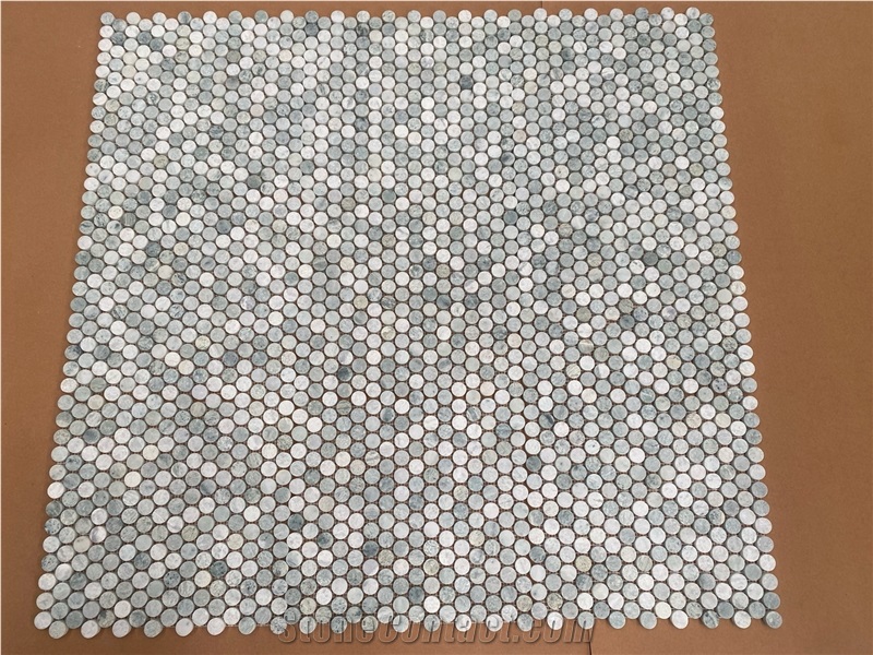 Green Gem Marble Mosaic Tiles For Home Decoration