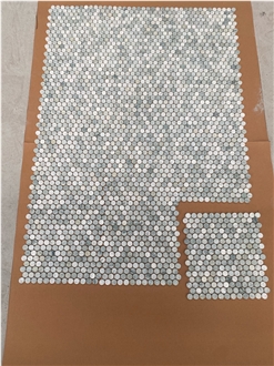 Green Gem Marble Mosaic Tiles For Home Decoration