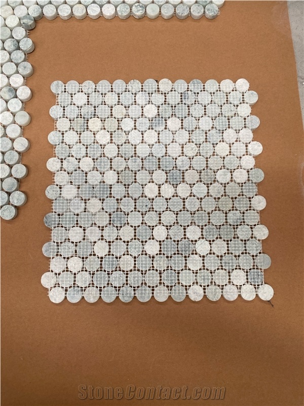 Green Gem Marble Mosaic Tiles For Home Decoration
