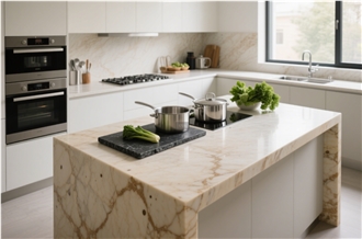 Israel Ramon Gold Limestone Slabs Floor Tile