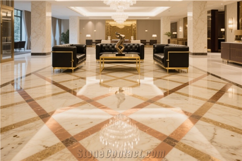 Israel Ramon Gold Limestone Slabs Floor Tile