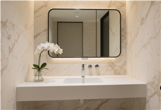 Israel Ramon Gold Limestone Slabs Floor Tile