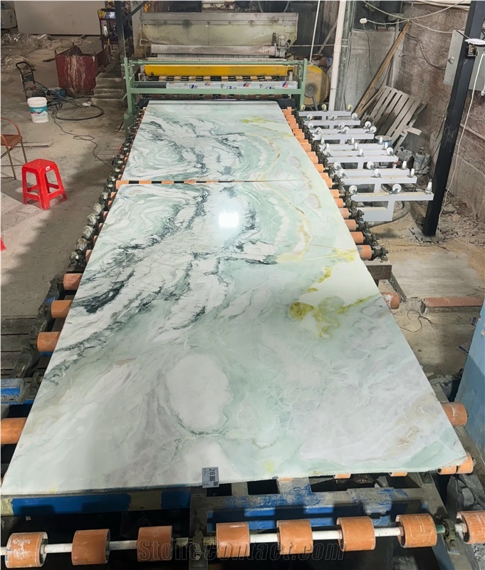North Korea Fantasy Green Marble Slabs