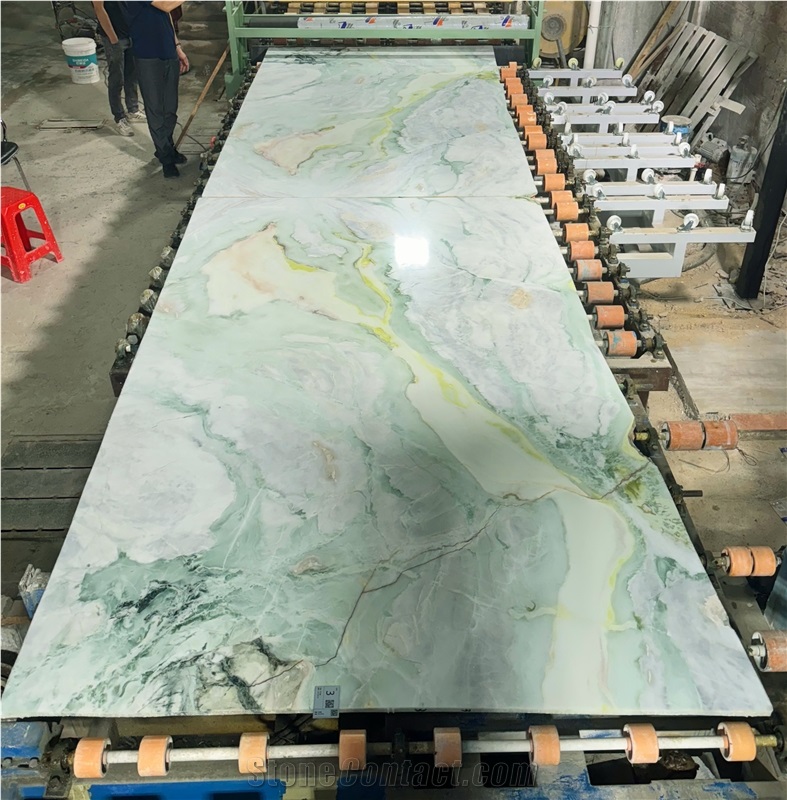 North Korea Fantasy Green Marble Slabs