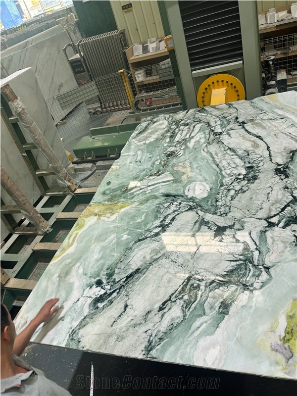 North Korea Fantasy Green Marble Slabs