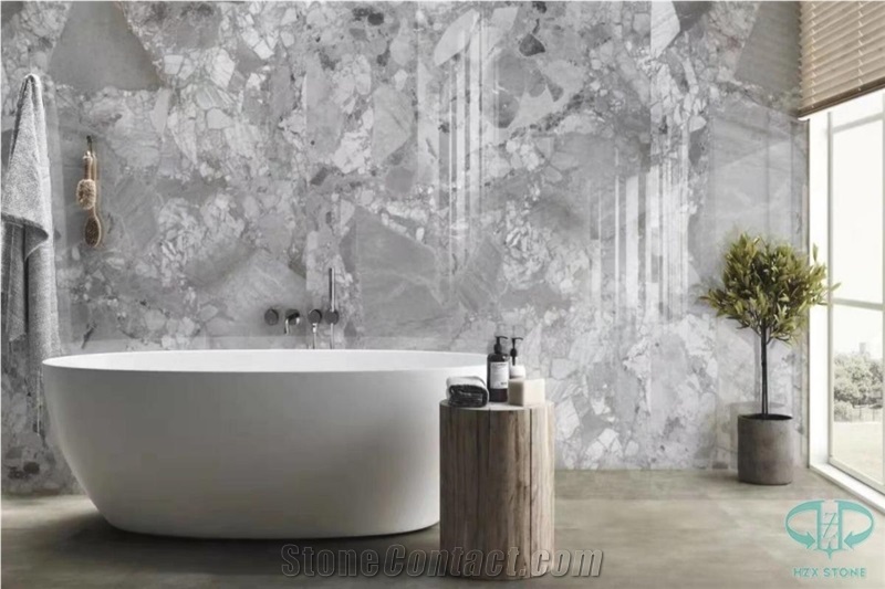 Oriental Ceppo Bianco Marble Slabs For Decoration