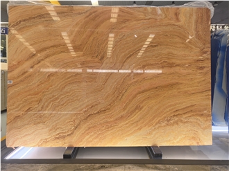Travertino Amarelo Rainbow Travertine Slabs