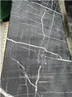Home Decor Modern Black Marble Console Table