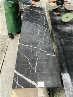 Home Decor Modern Black Marble Console Table