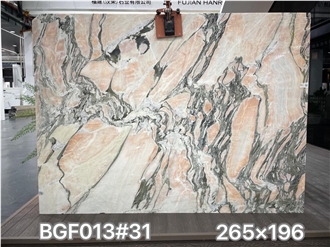 Bulgari Pink Marble Slabs For Decor