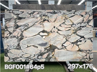 Bulgari Pink Marble Slabs For Decor
