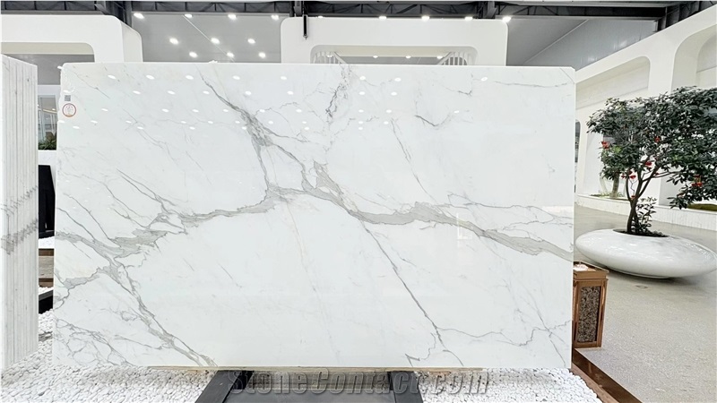 Calacatta White Marble Slabs For Decor