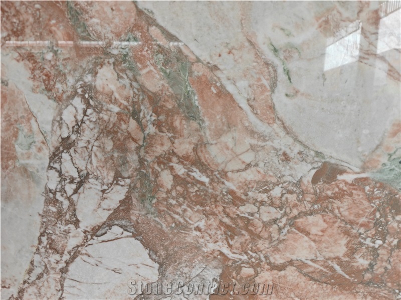 Four Seasons Pink Luxury Marble Slabs For Home Decoration