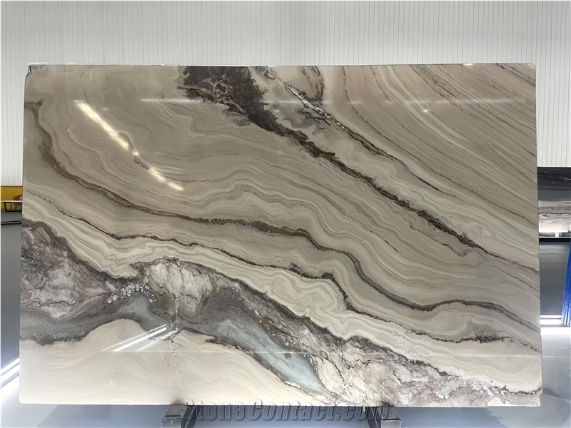 Palissandro White Marble Slabs For Decor