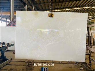 Snow White Onyx Slabs