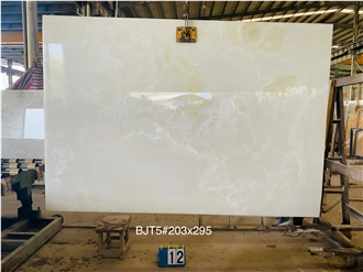 Snow White Onyx Slabs