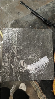 Cheap Dark Grey Wave Veins Granite Tiles