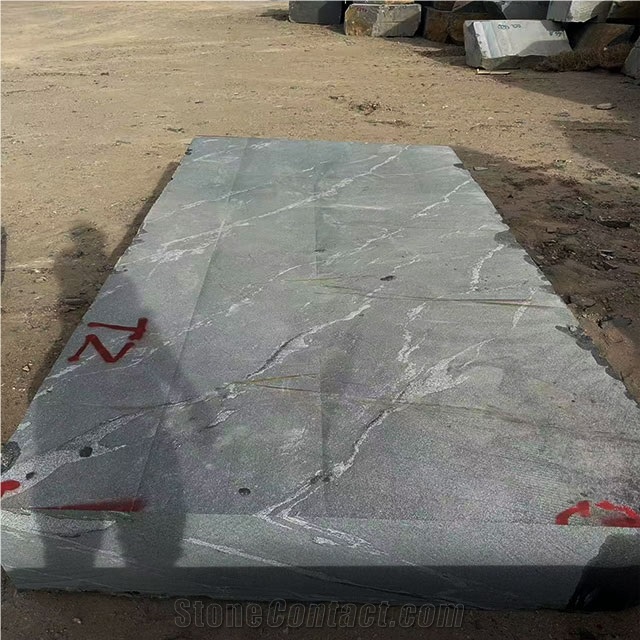 China Black Granite Slabs With White Veins