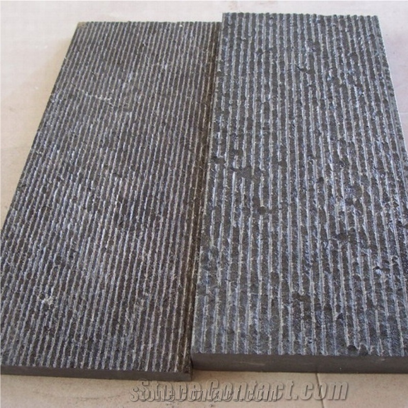 Solid  Sturdy Grooved Bluestone China Blue Stone Tiles