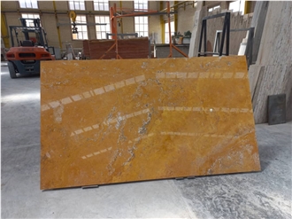 Antique Yellow Travertine Slabs Tiles