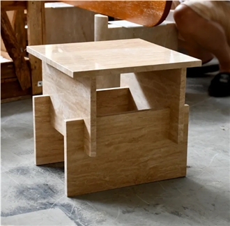 Custom Nature Travertine Furniture