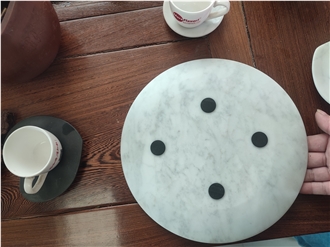 Green Marble Coasters For Cups