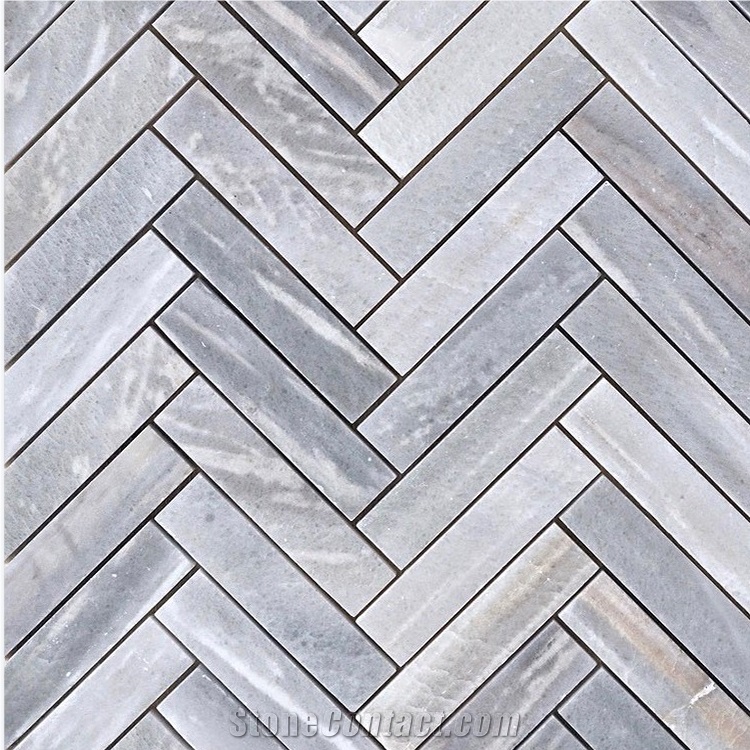 Inner Decoration Marble Chevron Mosaic Tiles