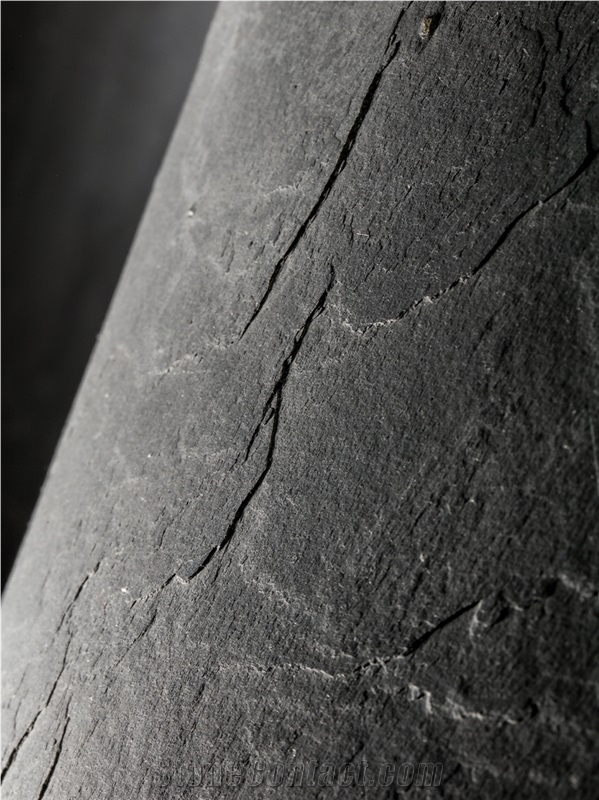 Luxury Indoor Black Polished Slate Tiles