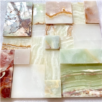 Luxury Mixed Color Onyx  Mosaic Tiles