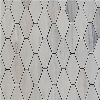 Natural Marble Hexagon Mosaic Tiles