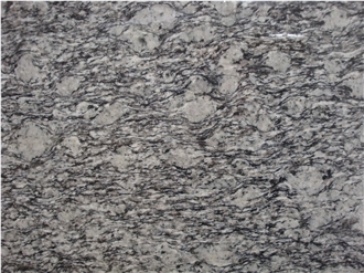 Spray White Nature Granite Slabs