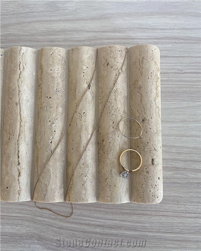 Travertine Custom Jewelry Dishes