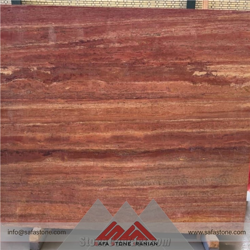 Azar Shahr Red Travertine Slabs