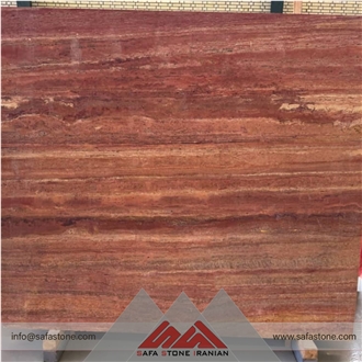 Azar Shahr Red Travertine Slabs