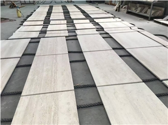 Bianco Sibillino Ivory White Travertine Slabs