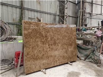 Crystal Light Coffee Brown Marble Slab Tiles
