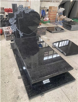 Angola Black Granite Single Monument Angola Black Granite Single Monument
