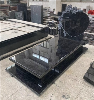 Angola Black Granite Single Monument